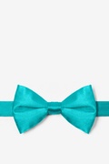 Turquoise Pre-Tied Bow Tie Photo (0)