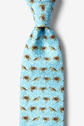 Turtles & Bubbles Turquoise Tie Photo (0)