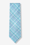 Verona Plaid Turquoise Tie Photo (0)