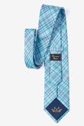 Verona Plaid Turquoise Tie Photo (1)