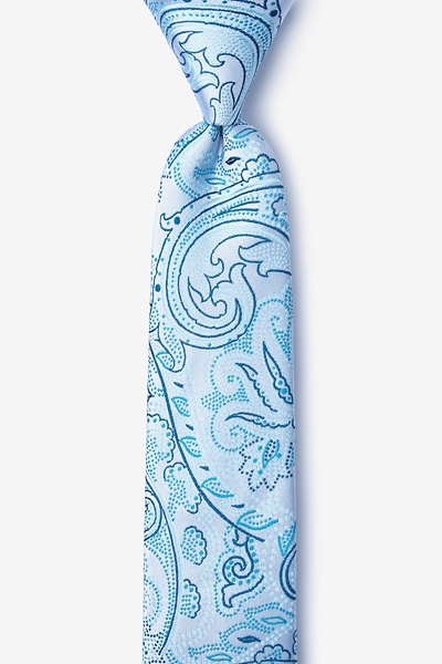 Turquoise Silk Walker Skinny Tie | Ties.com