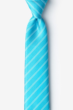 _Yapen Turquoise Skinny Tie_