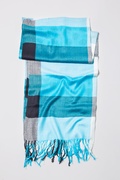 Turquoise Czech Check Scarf Photo (4)