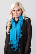 Turquoise Pashmina Scarf Photo (3)