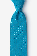 Turquoise Antwerp Polka Dot Tie Photo (0)