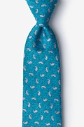 Turquoise Bucharest Paisley Tie Photo (0)