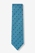 Turquoise Prague Polka Dot Tie Photo (1)