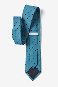 Turquoise Prague Polka Dot Tie Photo (2)