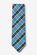 Turquoise Vienna Plaid Tie Photo (1)