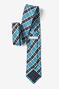 Turquoise Vienna Plaid Tie Photo (2)