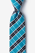 Turquoise Vienna Plaid Tie Photo (0)