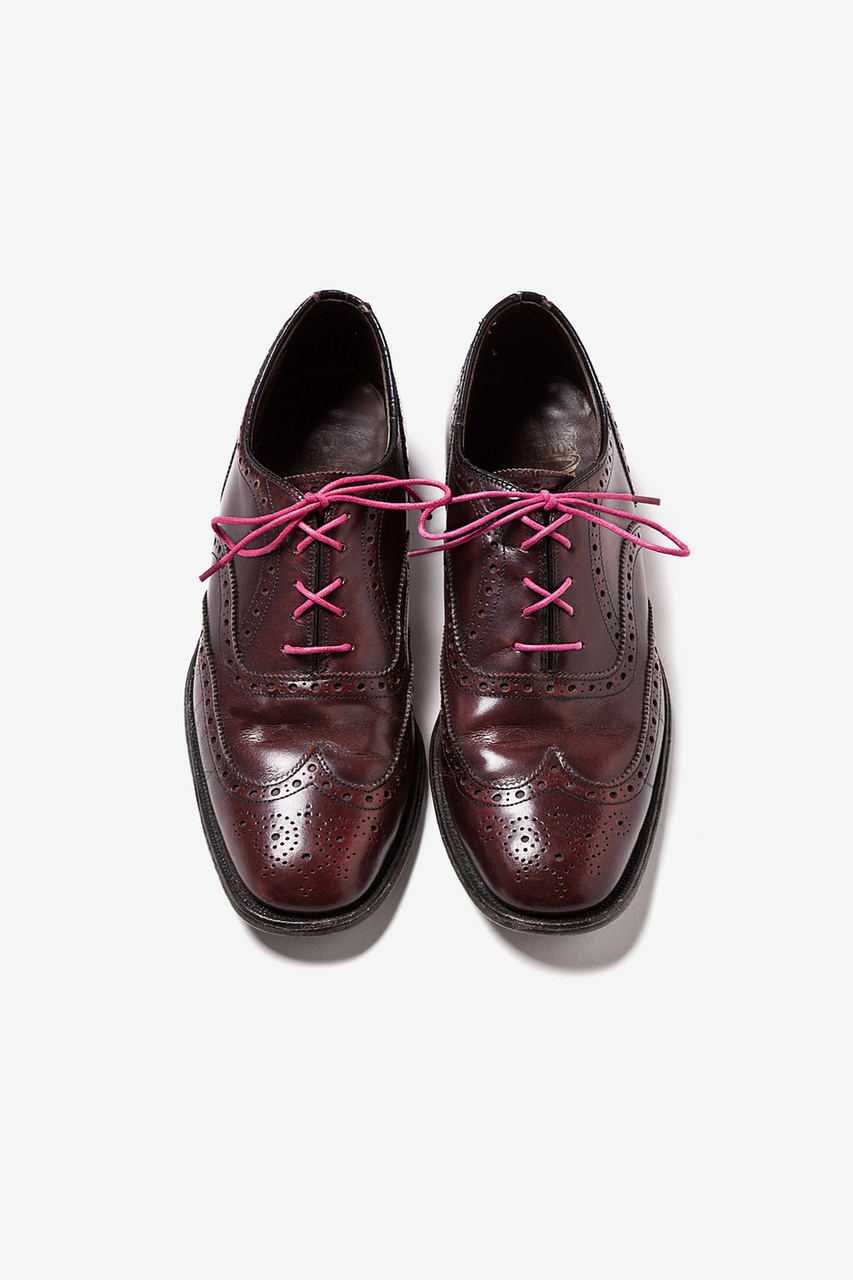 Pink Shoelaces | Colored Waxed Dress Shoe Laces | Ties.com