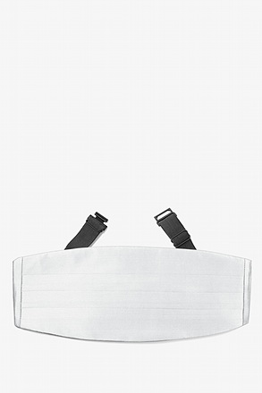 _Wedding Day White Cummerbund_