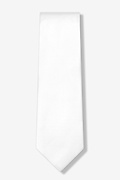 Wedding Day White Extra Long Tie Photo (1)