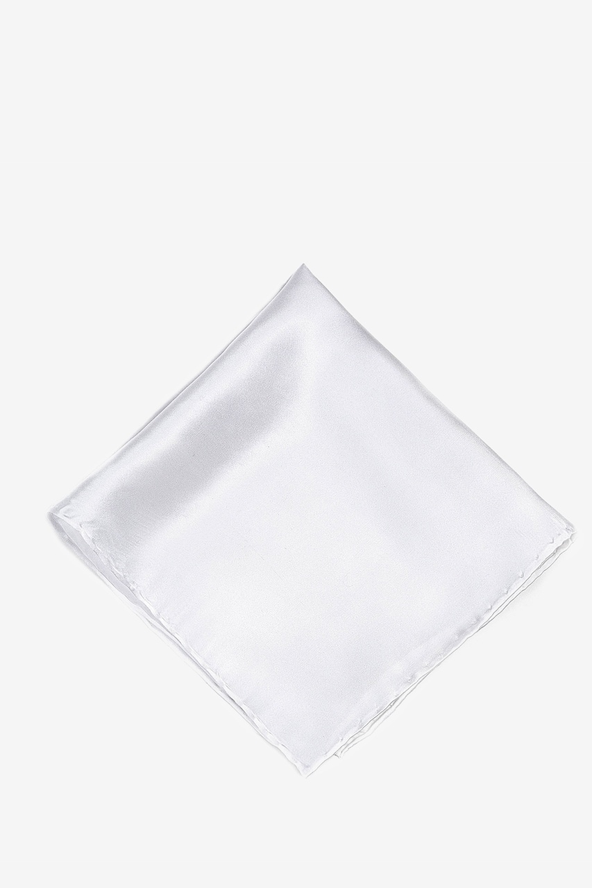 White pocket square