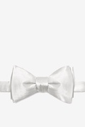 Wedding Day White Self-Tie Bow Tie Photo (0)