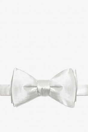 Wedding Day White Self-Tie Bow Tie