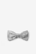 Wedding Silver Bow Tie For Infants Photo (0)