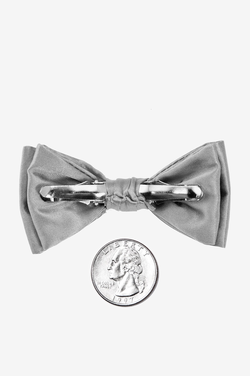 Wedding Silver Bow Tie For Infants Photo (1)