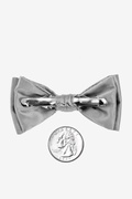 Wedding Silver Bow Tie For Infants Photo (1)