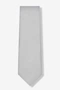 Wedding Silver Extra Long Tie Photo (1)