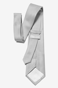 Wedding Silver Extra Long Tie Photo (2)