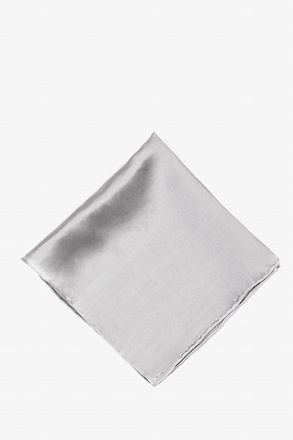Wedding Silver Pocket Square