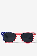 Salute Your American Flag White Sunglasses Photo (1)