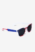 Salute Your American Flag White Sunglasses Photo (0)