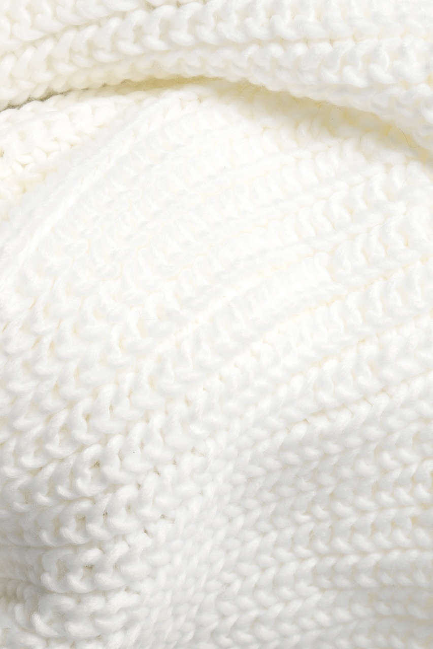 White Acrylic Concord Knit Infinity Scarf | Scarves.com