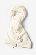 White Liverpool Knit Scarf Photo (0)