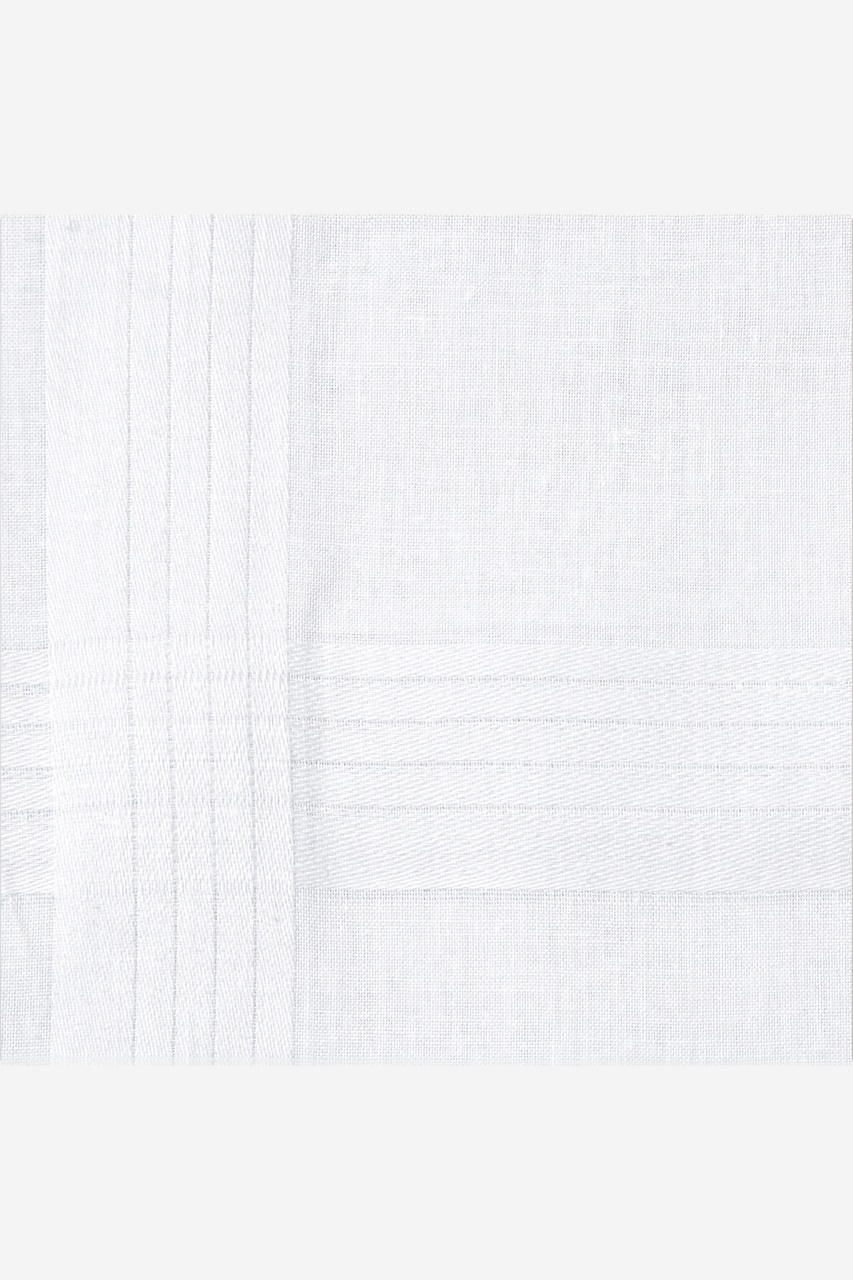 12 Pack Classic White Handkerchief Photo (1)