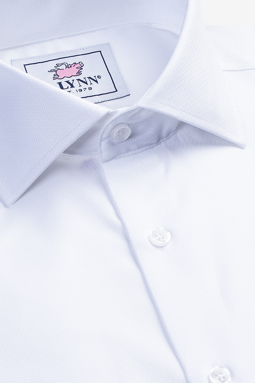 Aiden Cutaway Collar White Dress Shirt Photo (3)