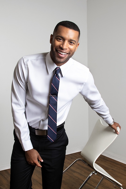 white dress shirt with tie