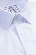 Aiden Spread Collar White Dress Shirt Photo (2)