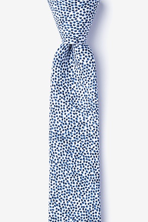 Amherst White Skinny Tie