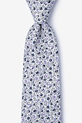 Boyce White Extra Long Tie Photo (0)