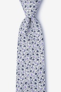 Boyce White Extra Long Tie Photo (0)