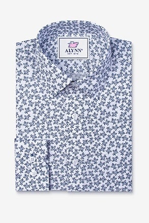 _Brooks Floral White Casual Shirt_