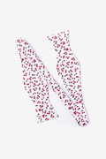 Cherry White Self-Tie Bow Tie Photo (1)