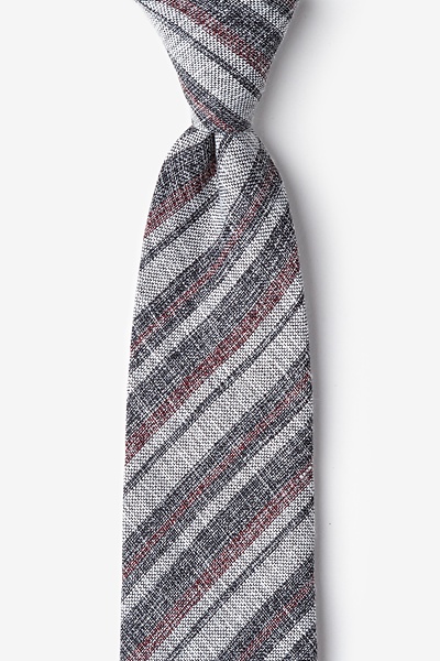 White Cotton Katy Extra Long Tie