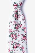 Kew White Extra Long Tie Photo (0)