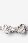 Trixton Floral White Batwing Bow Tie Photo (0)