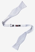 White Criss Cross Self-Tie Bow Tie Photo (1)