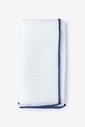 Navy Edged Linen