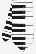 Piano Keys White Tie Photo (1)