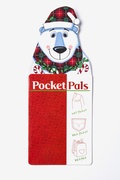 Polar Bear Pocket Pal White Pocket Square Card Photo (1)