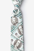 US Currency White Tie For Boys Photo (0)