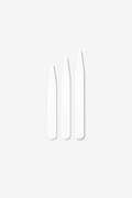 16 Pack Assorted White Collar Stays Photo (0)