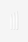16 Pack Assorted White Collar Stays Photo (0)